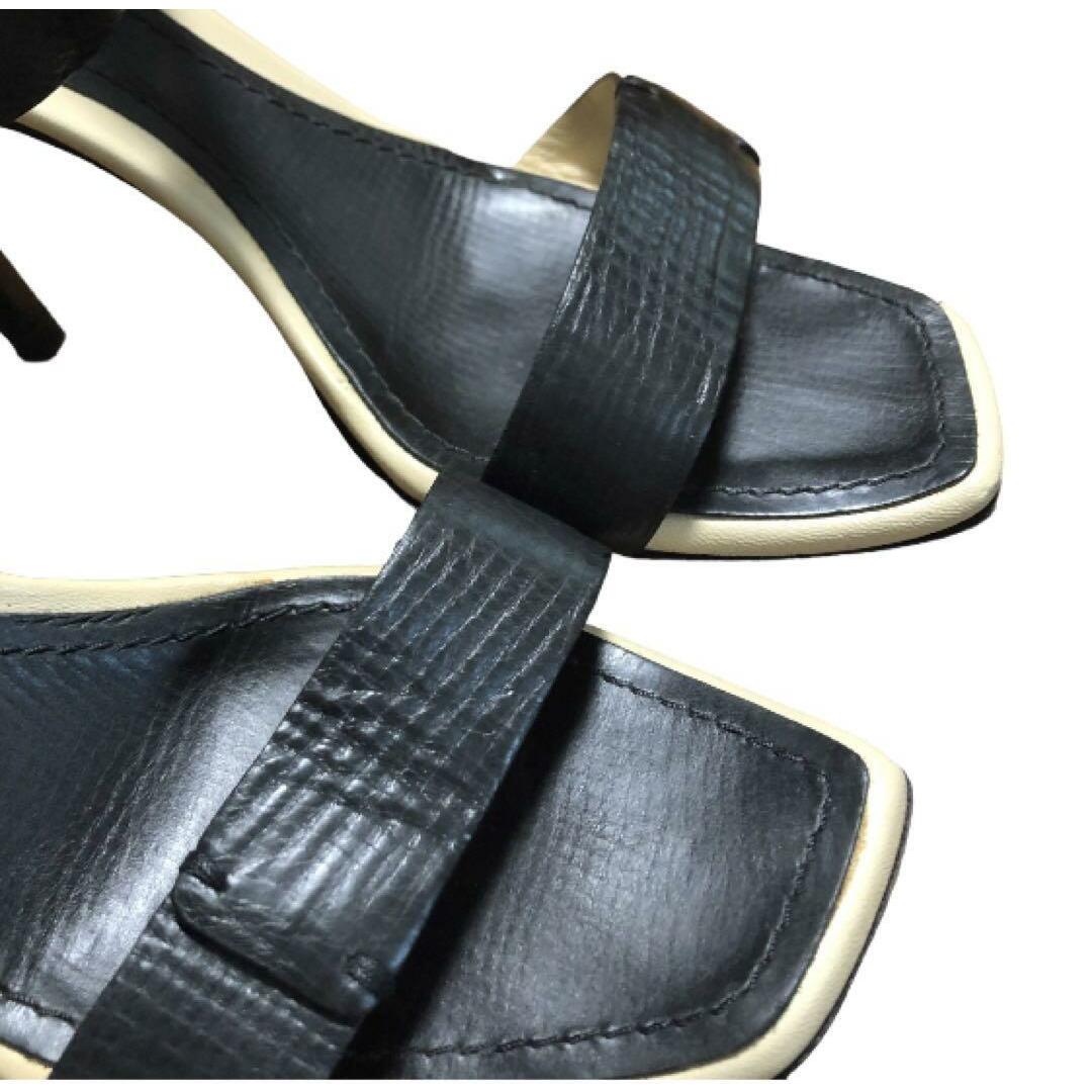 GUCCI - GUCCI ◇ グッチ サンダル ブラック アンクルストラップ GUCCI - GUCCI ◇ グッチ サンダル ブラック アンクルストラップ