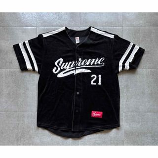 Supreme - Supreme☆Floral Velour Baseball Jerseyベロアの通販 Supreme - Supreme☆Floral Velour Baseball Jerseyベロアの通販
