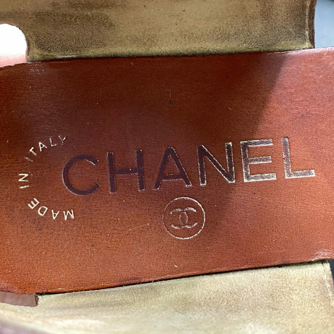CHANEL - 5d22 CHANEL シャネル ココマーク アンクルストラップ CHANEL - 5d22 CHANEL シャネル ココマーク アンクルストラップ