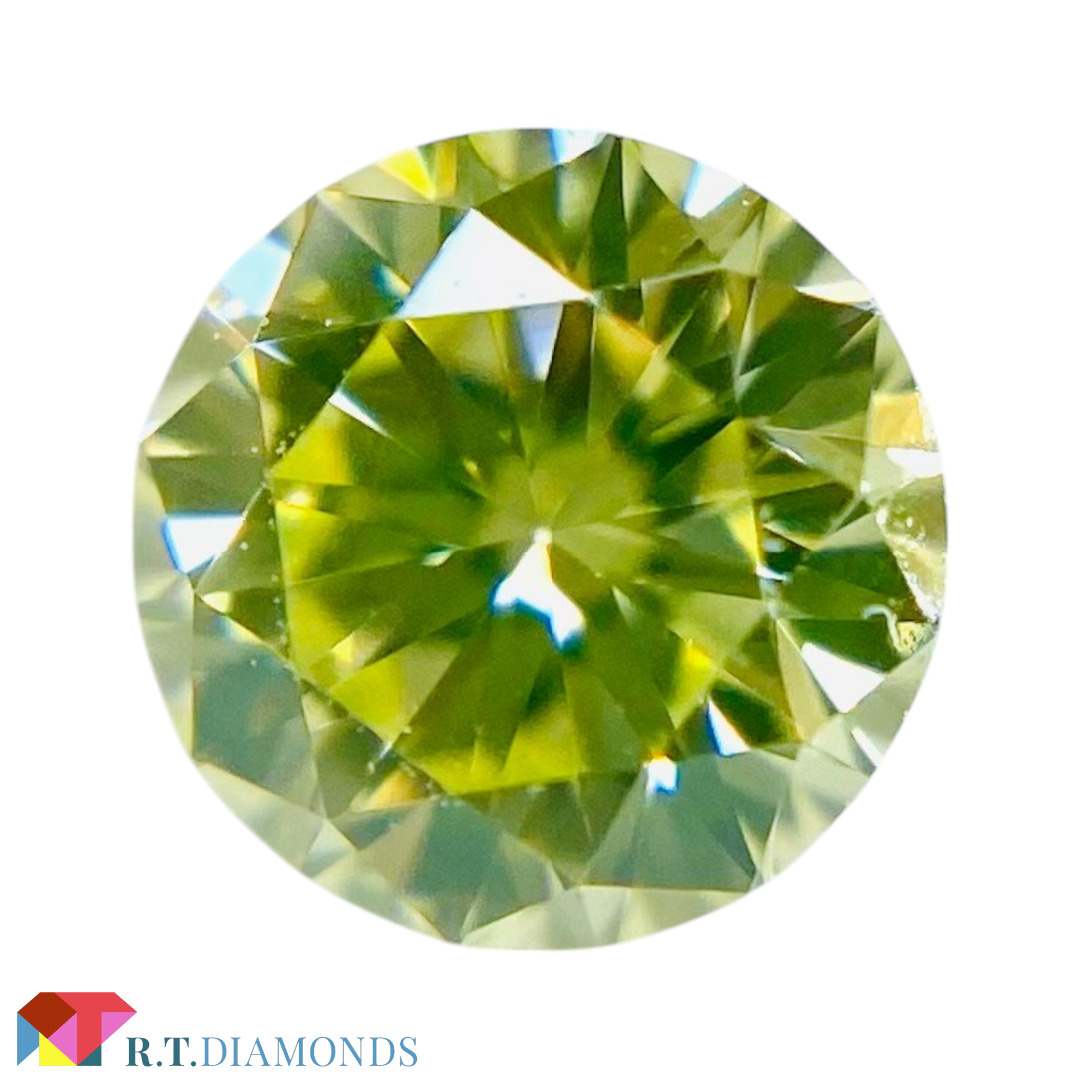 その他 FANCY LIGHT GREEN YELLOW 0.227ct RD