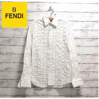 FENDI - 美品 フェンディ FENDI シャツ ロングスリーブ 襟ズッカ FENDI - 美品 フェンディ FENDI シャツ ロングスリーブ 襟ズッカ