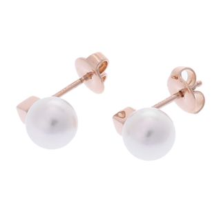 MIKIMOTO - ミキモト ベビーパール ムーン ピアス K18WG 4.0mm MIKIMOTO - ミキモト ベビーパール ムーン ピアス K18WG 4.0mm