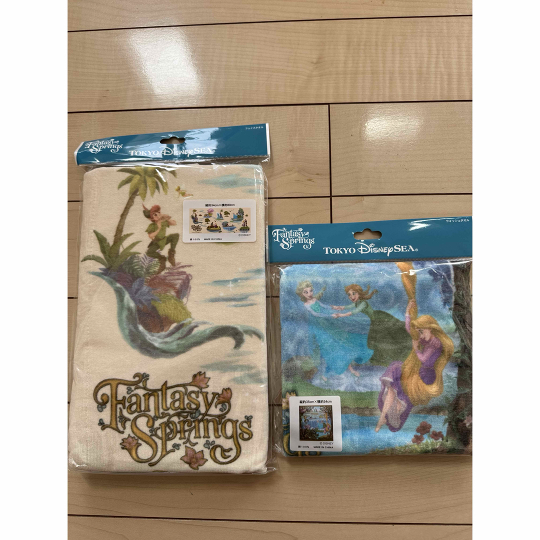 Disney - 新品未使用 ファンタジースプリングス タオルセットの Disney - 新品未使用 ファンタジースプリングス タオルセットの