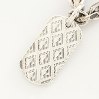 Dior - DIOR CD ICON チェーンリンク ネックレス シルバー Dior - DIOR CD ICON チェーンリンク ネックレス シルバー