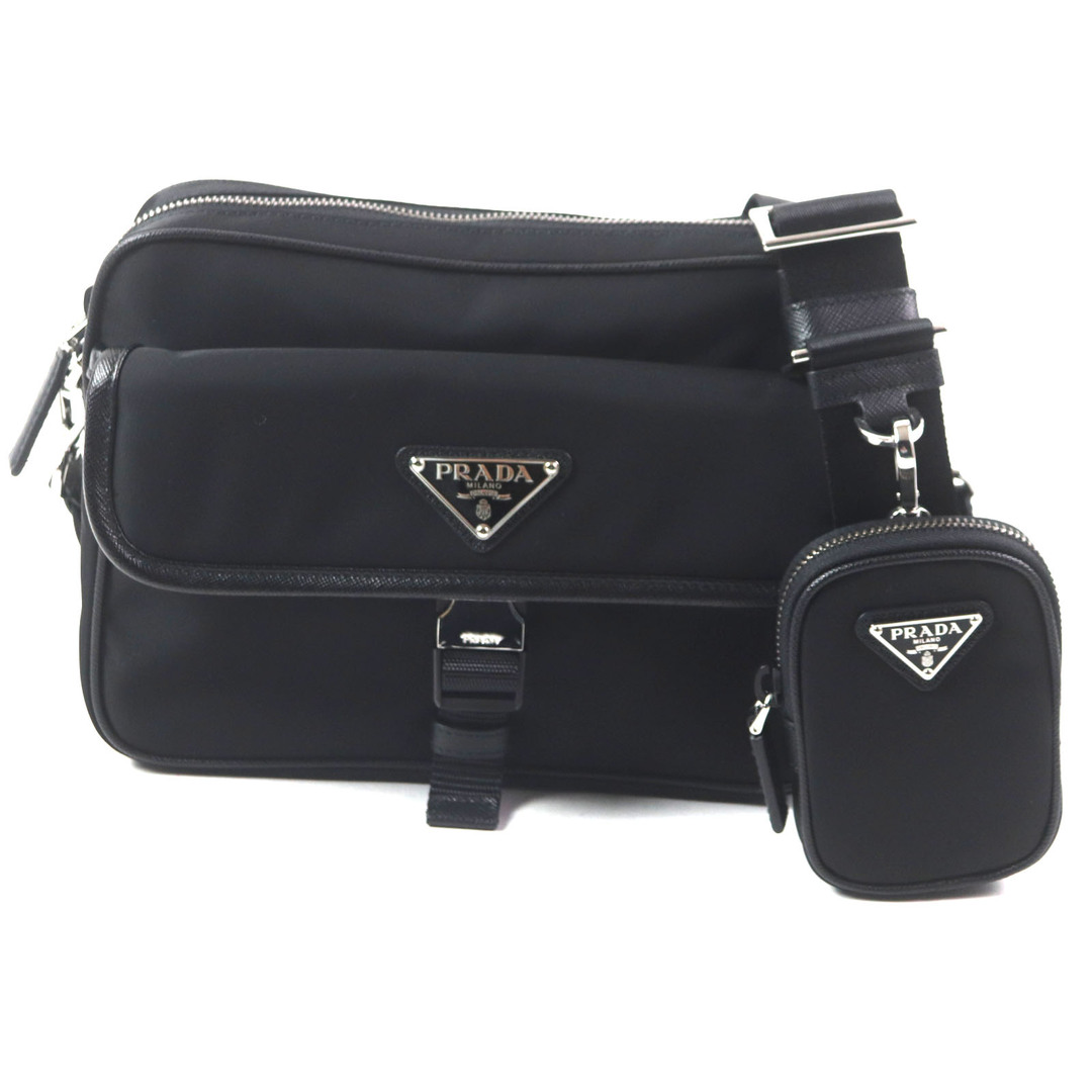 PRADA - 極美品▽PRADA プラダ 2VH133 トライアングルロゴ 三角 PRADA - 極美品▽PRADA プラダ 2VH133 トライアングルロゴ 三角