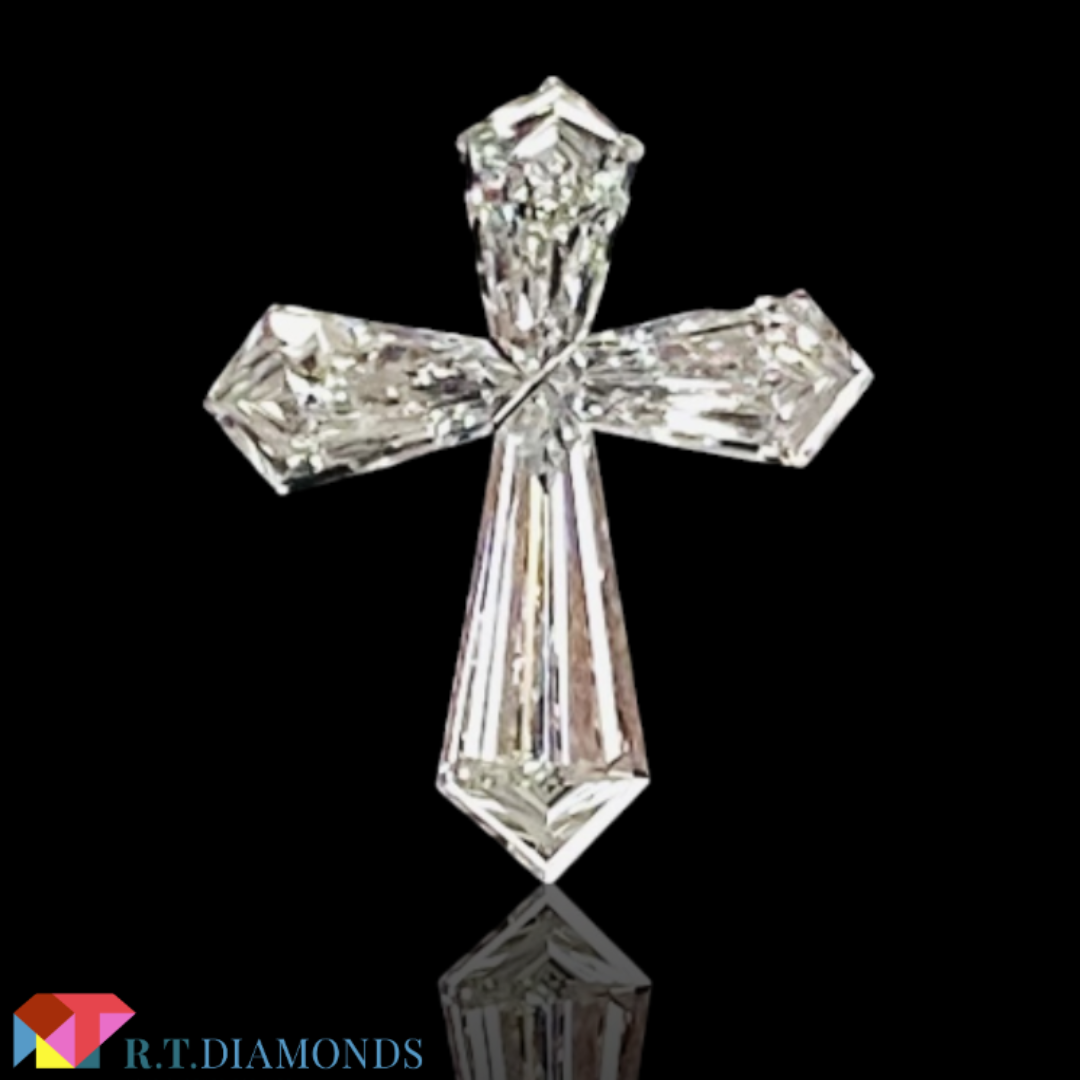 CROSS 十字架形ダイヤモンドセット 0.512ct 4PC/RT3165