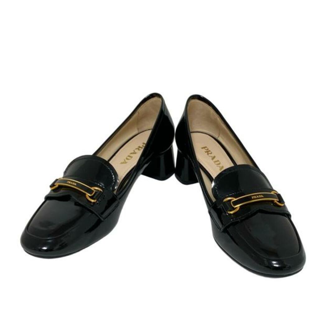PRADA - PRADA(プラダ) パンプス 35 レディース - 黒 レザーの PRADA - PRADA(プラダ) パンプス 35 レディース - 黒 レザーの