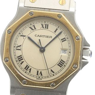 ジャンク カルティエ CARTIER W2001583 サントスオクタゴン LM YGコンビ クォーツ メンズ _879797