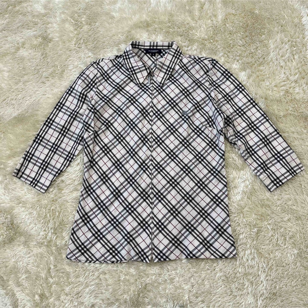 BURBERRY - BURBERRY バーバリーロンドン ノバチェック 七分袖 BURBERRY - BURBERRY バーバリーロンドン ノバチェック 七分袖