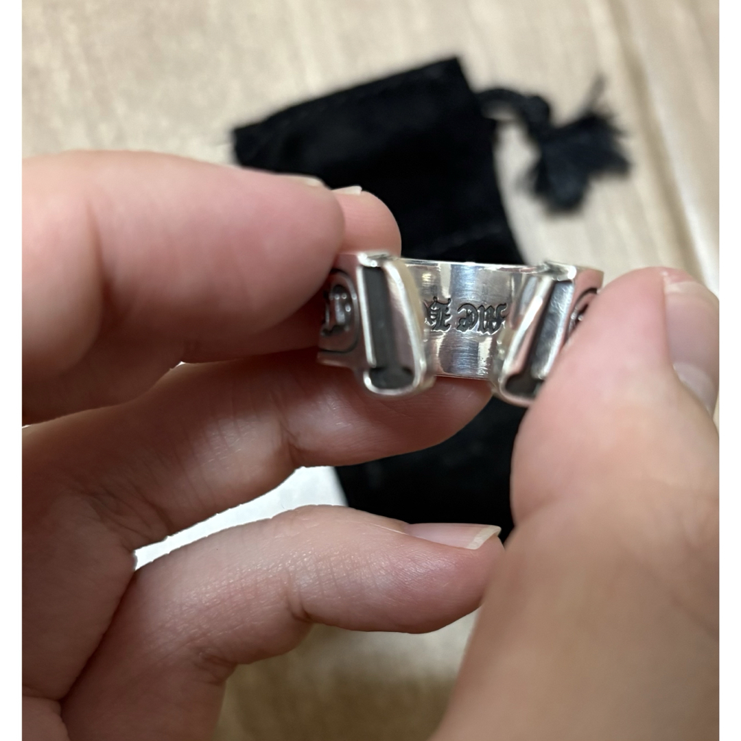 Chrome Hearts - CHROME HEARTS ラージスクロールラベルリング Chrome Hearts - CHROME HEARTS ラージスクロールラベルリング