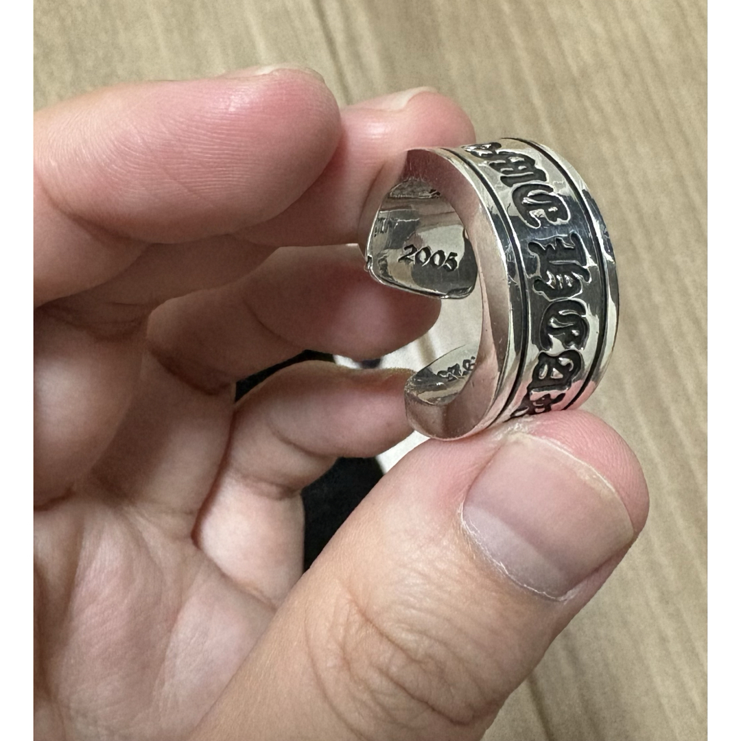 Chrome Hearts - CHROME HEARTS ラージスクロールラベルリング Chrome Hearts - CHROME HEARTS ラージスクロールラベルリング