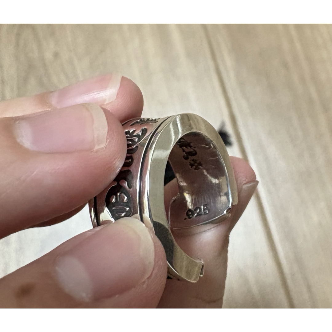 Chrome Hearts - CHROME HEARTS ラージスクロールラベルリング Chrome Hearts - CHROME HEARTS ラージスクロールラベルリング