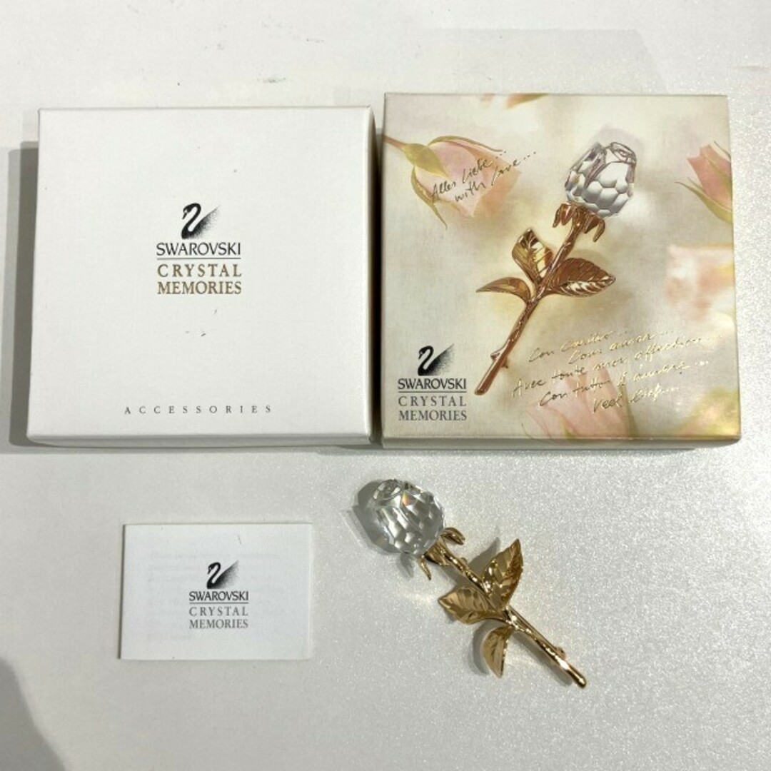 SWAROVSKI - スワロフスキー 極美品 ピンブローチ クリスタル SWAROVSKI - スワロフスキー 極美品 ピンブローチ クリスタル