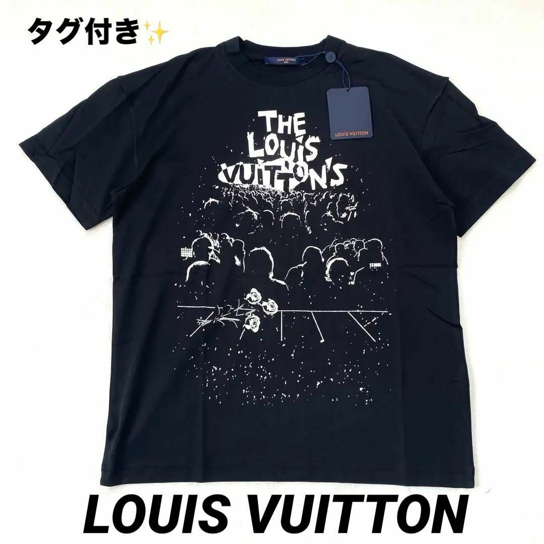 LOUIS VUITTON - 【タグ付き】ルイ ヴィトン Tシャツ 黒 XS 23SS LOUIS VUITTON - 【タグ付き】ルイ ヴィトン Tシャツ 黒 XS 23SS