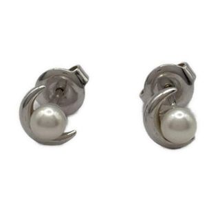 MIKIMOTO - 国内百貨店購入 ミキモト v code ピアス シルバー MIKIMOTO - 国内百貨店購入 ミキモト v code ピアス シルバー