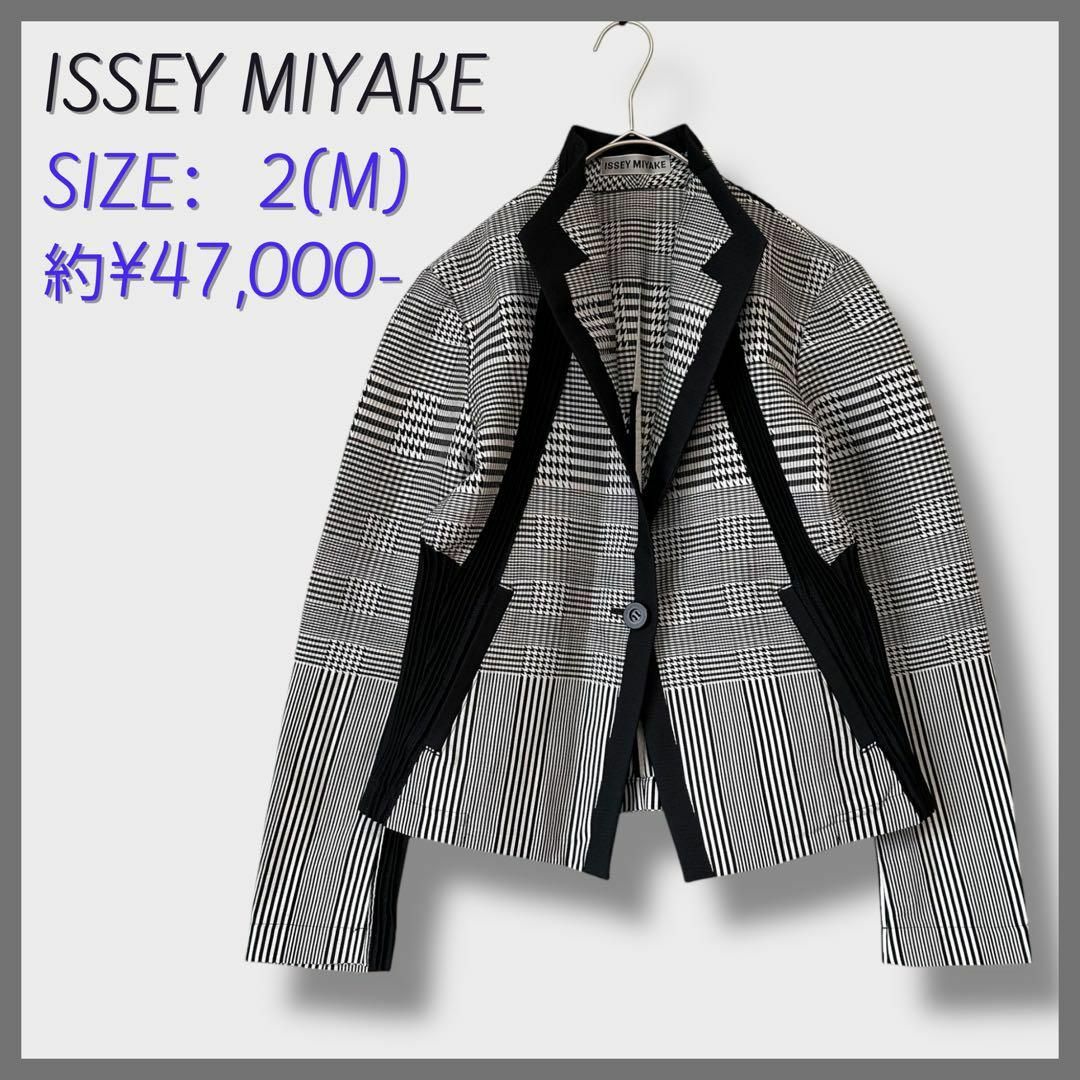 ISSEY MIYAKE - 未使用 ISSEY MIYAKE Tailored jacket 千鳥格子 ISSEY MIYAKE - 未使用 ISSEY MIYAKE Tailored jacket 千鳥格子