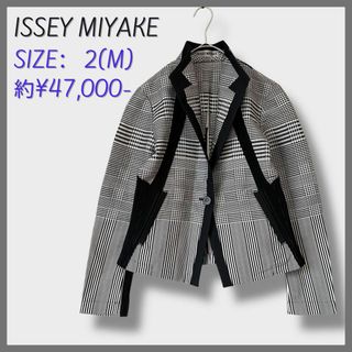 ISSEY MIYAKE - 未使用 ISSEY MIYAKE Tailored jacket 千鳥格子 ISSEY MIYAKE - 未使用 ISSEY MIYAKE Tailored jacket 千鳥格子