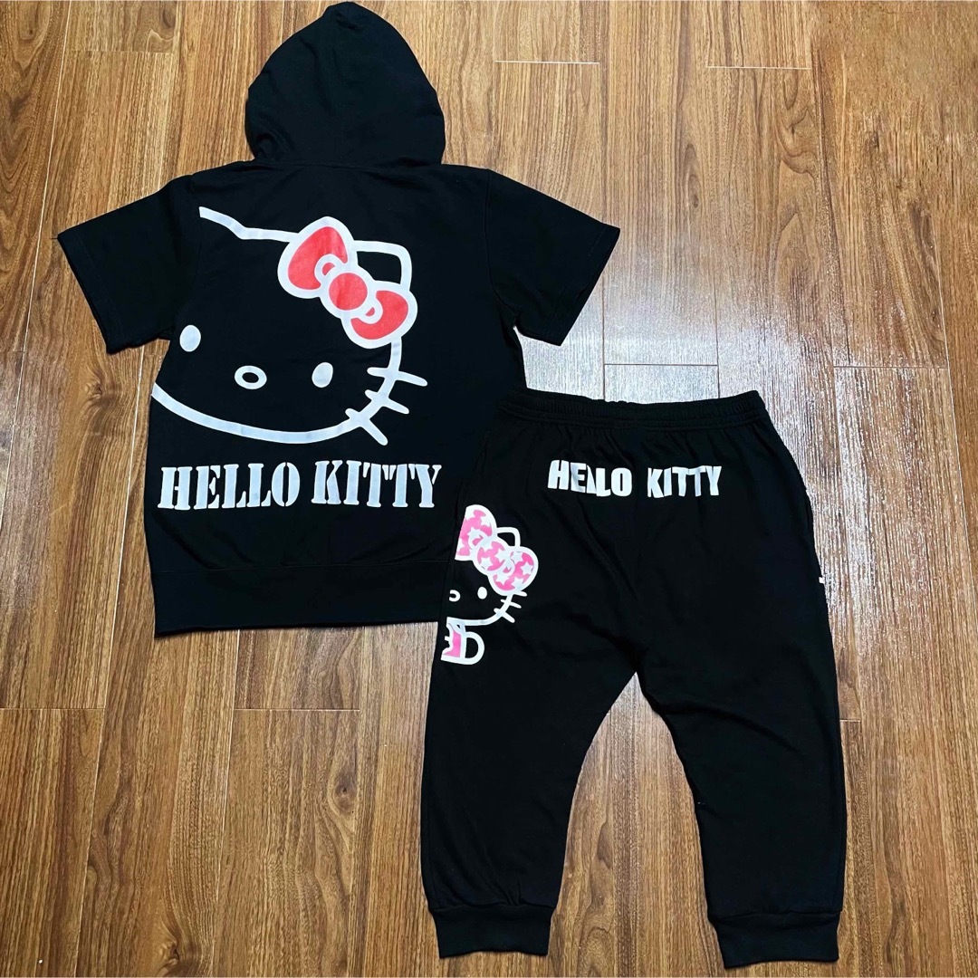 ハローキティ - キティちゃん ジャージ パーカー 黒 y2k 平成 ハローキティ - キティちゃん ジャージ パーカー 黒 y2k 平成