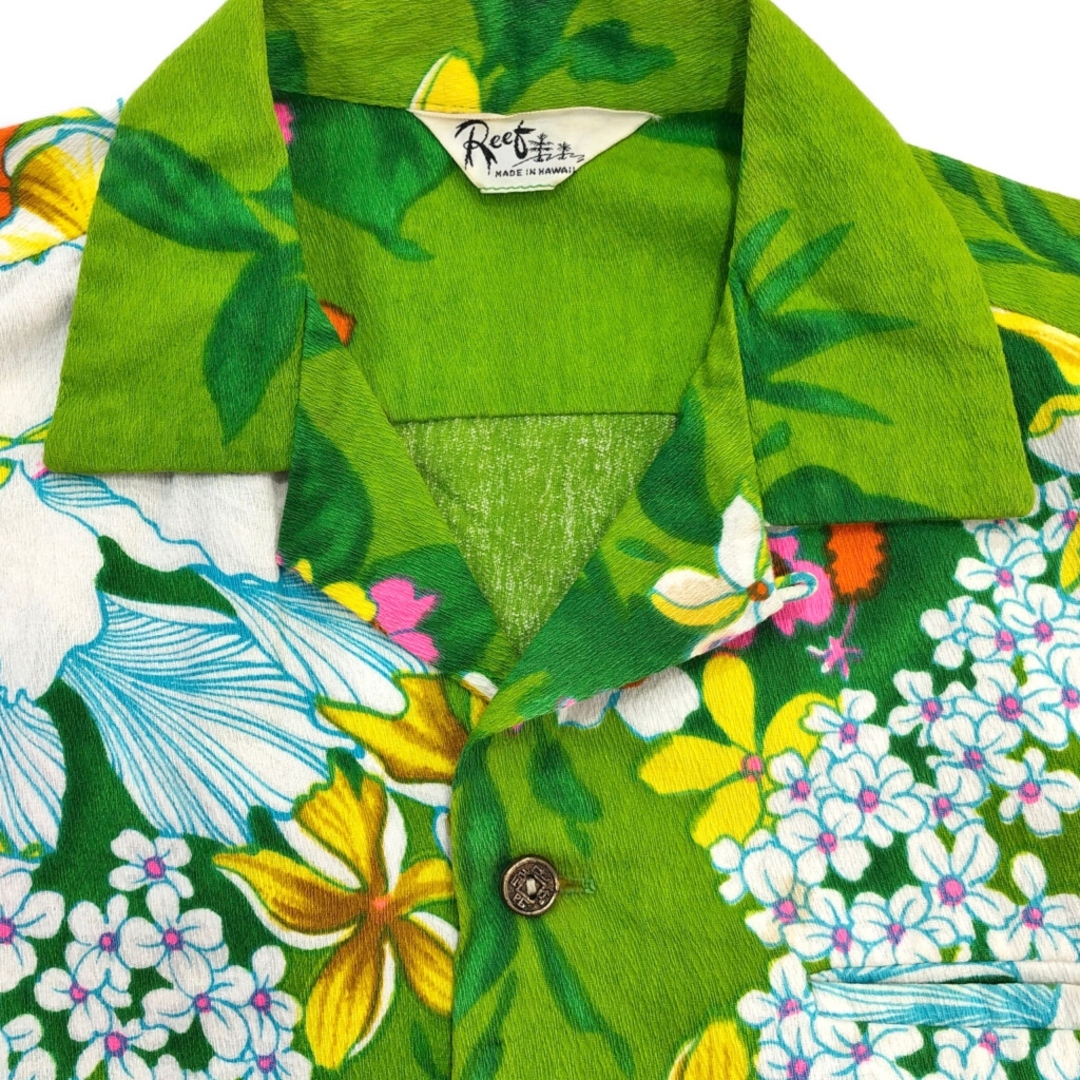 ハワイ製 60年代 Reet オープンカラー アロハシャツ ハワイアン ハワイ製 60年代 Reet オープンカラー アロハシャツ ハワイアン