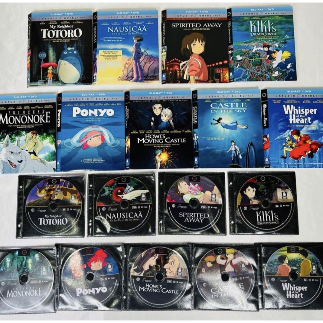 【台紙ケース付き】北米版ジブリ DVD 9枚セット 英会話 エンタメ/ホビーのDVD/ブルーレイ(アニメ)の商品写真