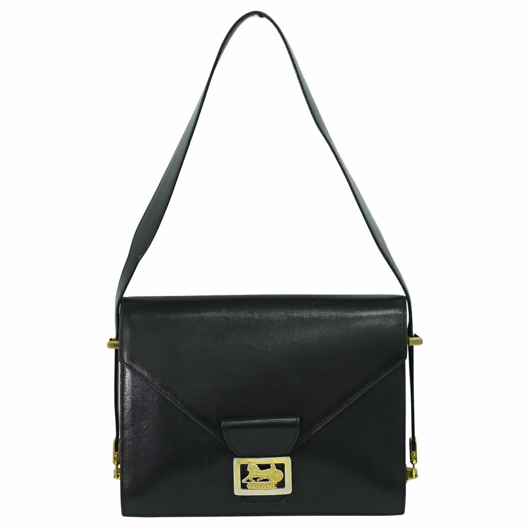 CELINE - 本物 セリーヌ CELINE 馬車金具 ショルダーバッグ CELINE - 本物 セリーヌ CELINE 馬車金具 ショルダーバッグ