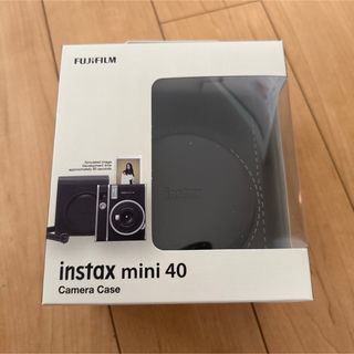 フジフイルム(富士フイルム)の【新品未使用】instax mini 40 ブラック カメラケース(その他)