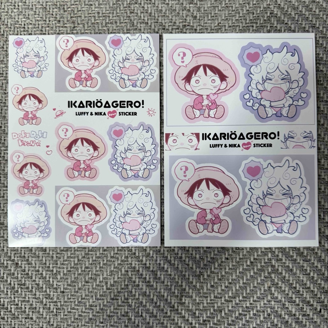 ネップリ ステッカー2L 2枚セット ワンピース ルフィ & ニカ エンタメ/ホビーのアニメグッズ(その他)の商品写真