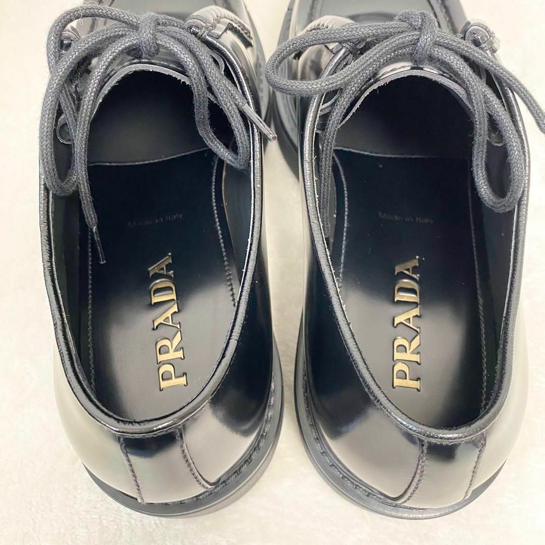 PRADA - 【美品】プラダ ダイアパソン レザー レースアップ PRADA - 【美品】プラダ ダイアパソン レザー レースアップ