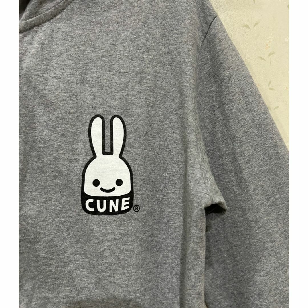 CUNE - *キューン CUNE うさぎ ビックプリント ジップパーカー2 CUNE - *キューン CUNE うさぎ ビックプリント ジップパーカー2