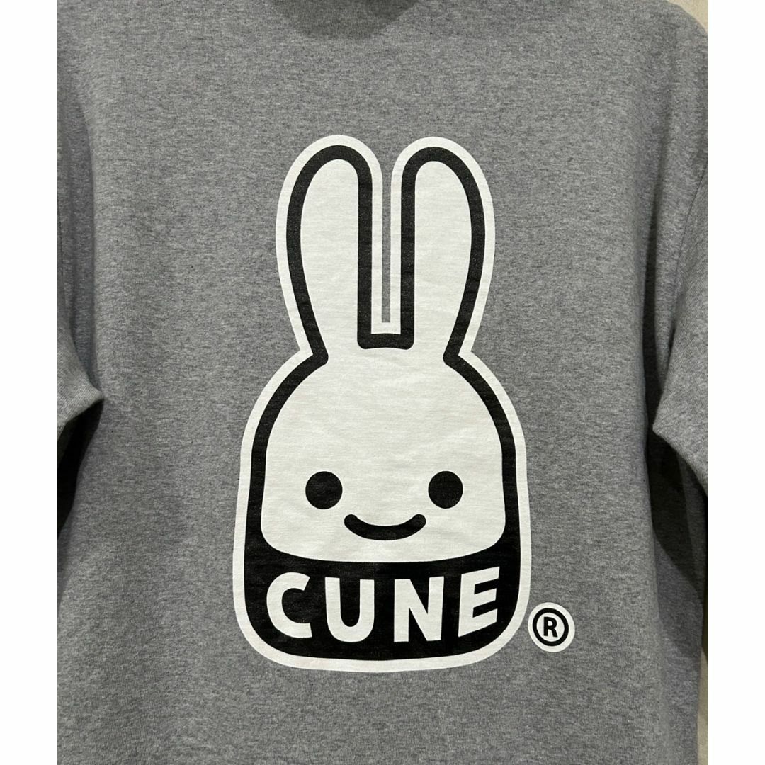 CUNE - *キューン CUNE うさぎ ビックプリント ジップパーカー2 CUNE - *キューン CUNE うさぎ ビックプリント ジップパーカー2