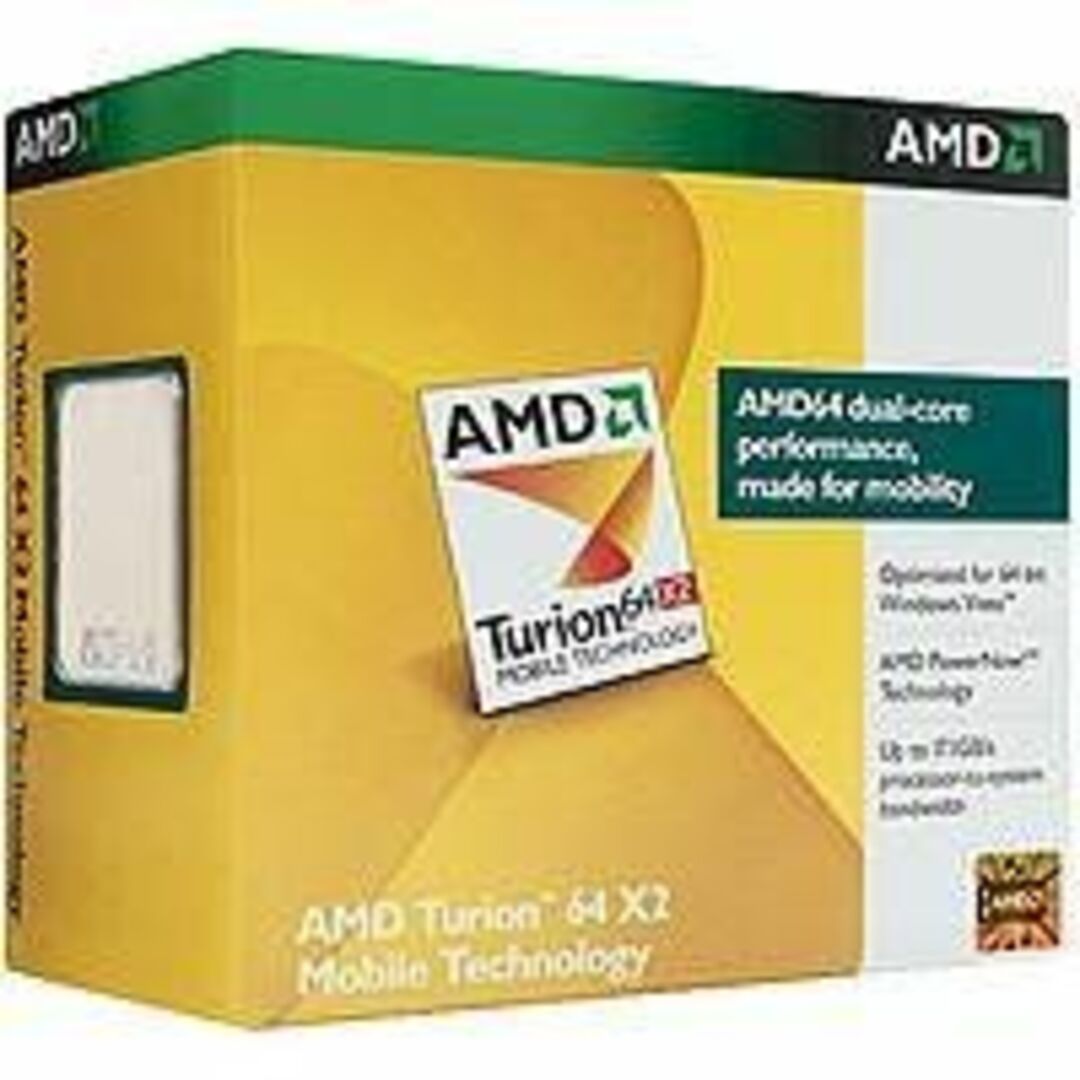 AMD Turion64X2 Mobile TL-52(1.6GHz×2/L2=512KB×2/31W) TMDTL52CTWOF スマホ/家電/カメラのPC/タブレット(PCパーツ)の商品写真
