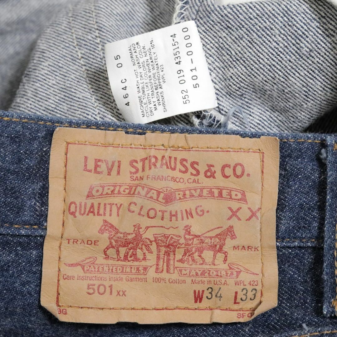 Levi's - 34 80s USA製 リーバイス 501xx 501-0000 デニム Levi's - 34 80s USA製 リーバイス 501xx 501-0000 デニム