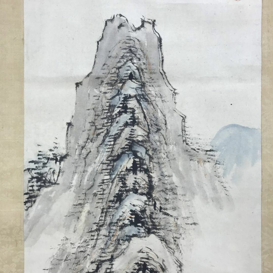 真作/中林竹渓/池亭観蓮図/山水人物図/山水図/人物図/掛軸☆宝船 真作/中林竹渓/池亭観蓮図/山水人物図/山水図/人物図/掛軸☆宝船
