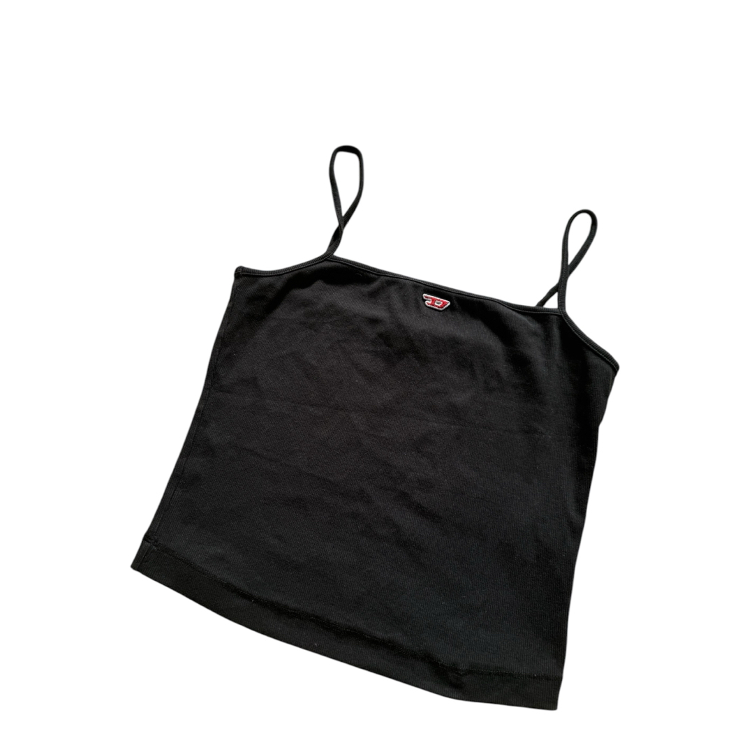 DIESEL - DIESEL T-HOP-D キャミソール Dロゴ M size ブラックの DIESEL - DIESEL T-HOP-D キャミソール Dロゴ M size ブラックの