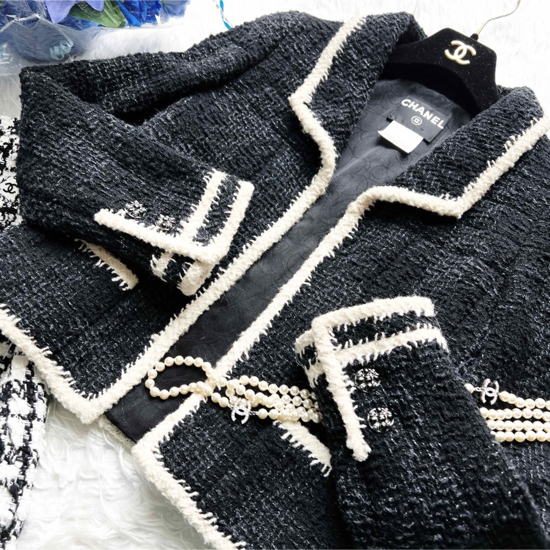 CHANEL - 美品 CHANELシャネル ツイード グリポア スーツ CHANEL - 美品 CHANELシャネル ツイード グリポア スーツ