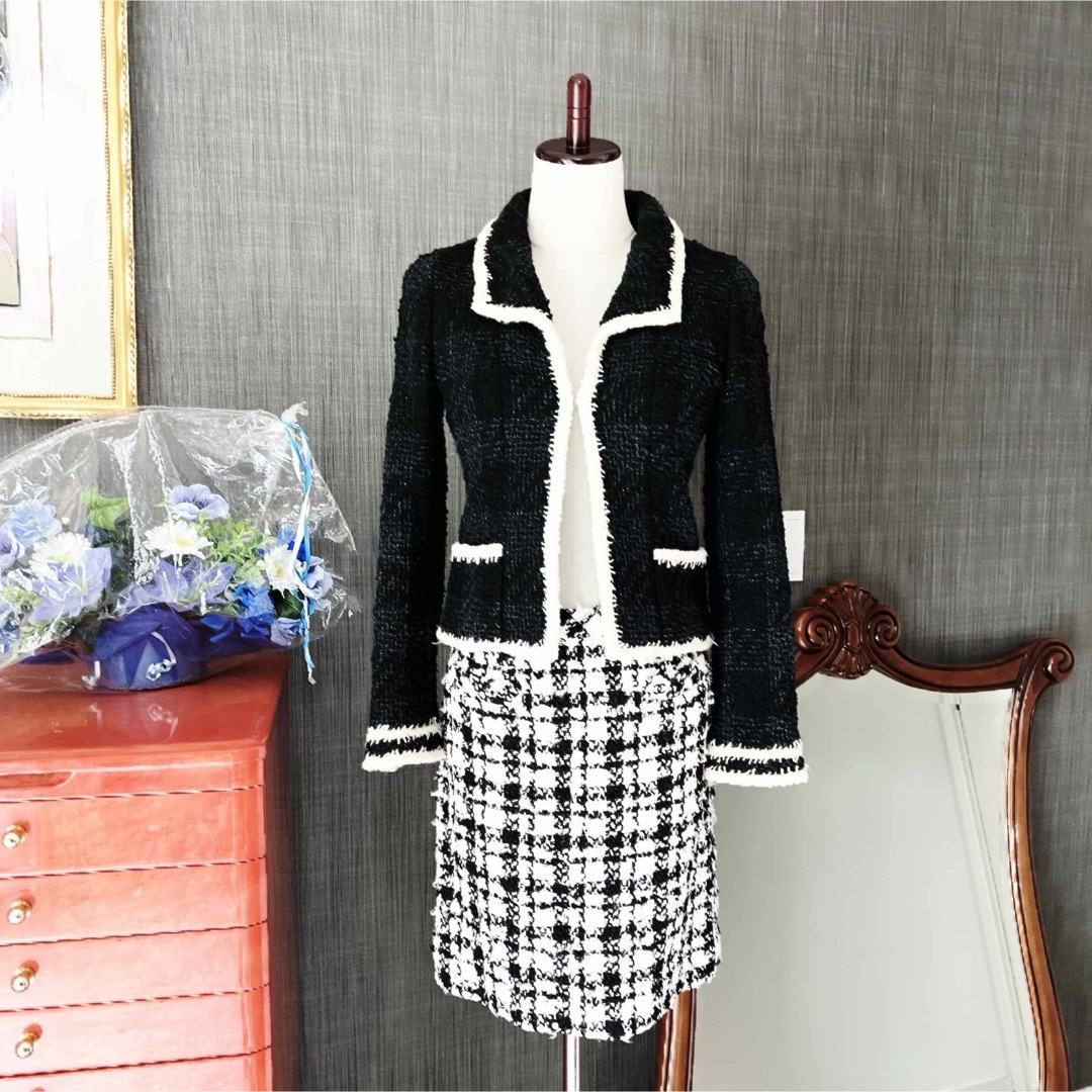 CHANEL - 美品 CHANELシャネル ツイード グリポア スーツ CHANEL - 美品 CHANELシャネル ツイード グリポア スーツ