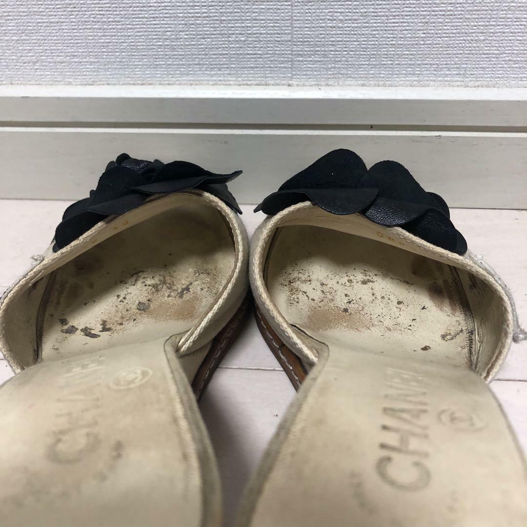 CHANEL - CHANEL ◇ シャネル 花 フラワー サンダル ウェッジ CHANEL - CHANEL ◇ シャネル 花 フラワー サンダル ウェッジ