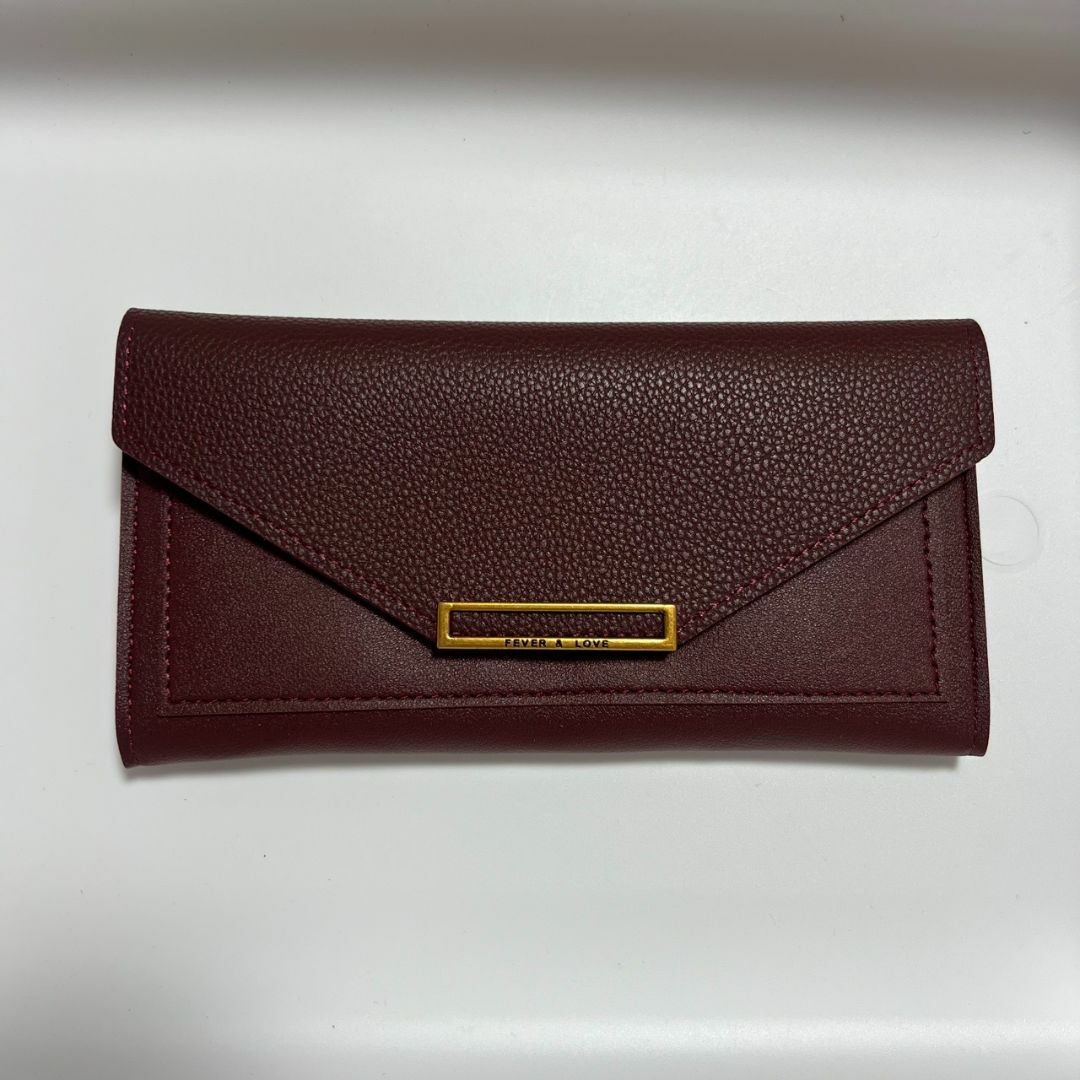 新品・未使用 長財布 レザー ヴィンテージ風 レディース ワイン 新品・未使用 長財布 レザー ヴィンテージ風 レディース ワイン