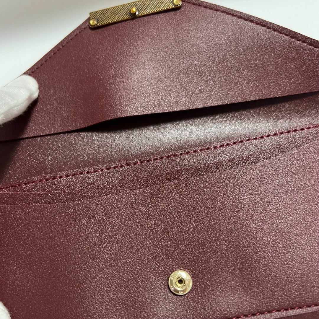 新品・未使用 長財布 レザー ヴィンテージ風 レディース ワイン 新品・未使用 長財布 レザー ヴィンテージ風 レディース ワイン