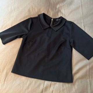 ZARA - 新品ZARA ストレッチトップス ブラック Sの通販 by ZARA - 新品ZARA ストレッチトップス ブラック Sの通販 by
