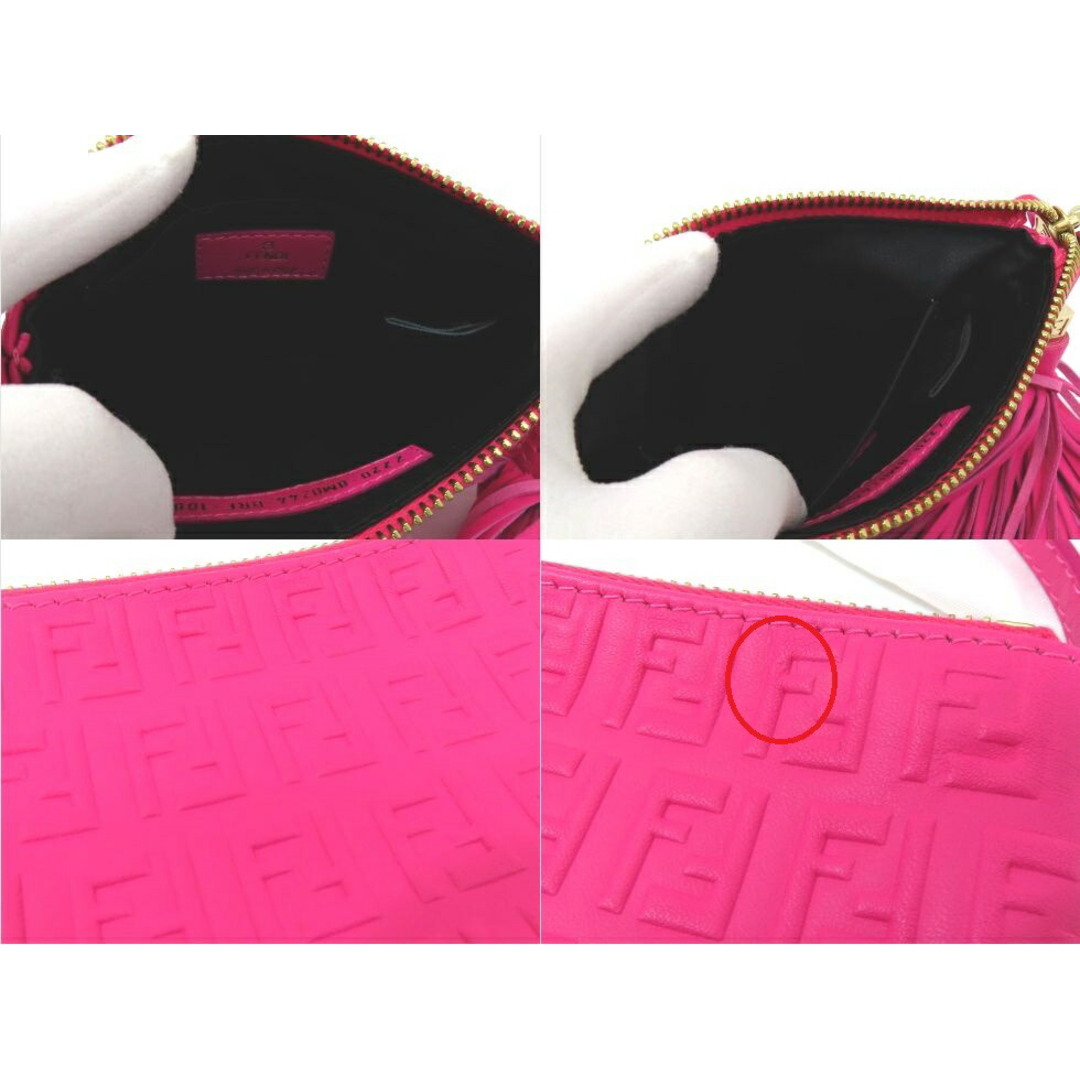 FENDI - 【新着】フェンディ 8M0244 ラムスキン ピンク系 FENDI - 【新着】フェンディ 8M0244 ラムスキン ピンク系