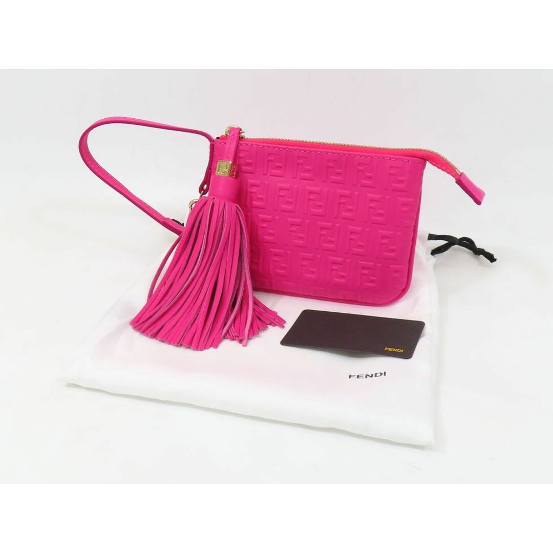 FENDI - 【新着】フェンディ 8M0244 ラムスキン ピンク系 FENDI - 【新着】フェンディ 8M0244 ラムスキン ピンク系