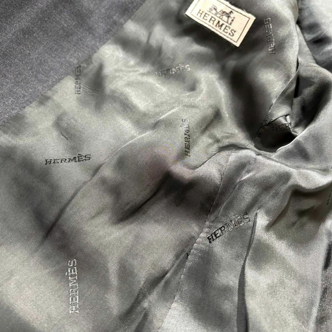 HERMES - 【極美品】HERMES スーツ セットアップ ダークグレー HERMES - 【極美品】HERMES スーツ セットアップ ダークグレー