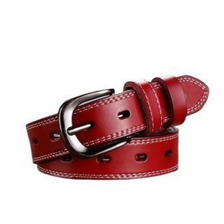 CELINE - 本物 セリーヌ CELINE 馬車金具 ベルト レザー レッド CELINE - 本物 セリーヌ CELINE 馬車金具 ベルト レザー レッド