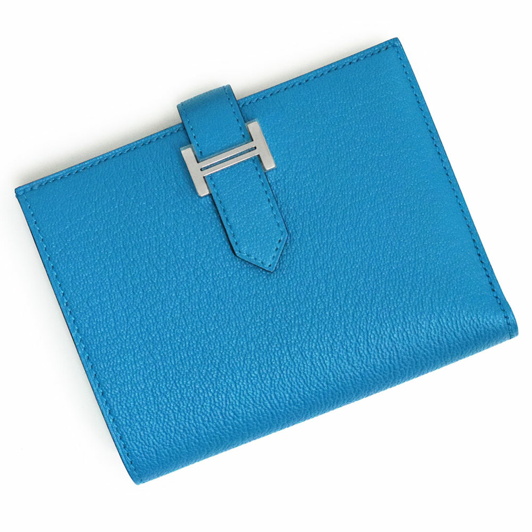HERMES - エルメス ベアン コンパクト 二つ折り財布 シェブル HERMES - エルメス ベアン コンパクト 二つ折り財布 シェブル