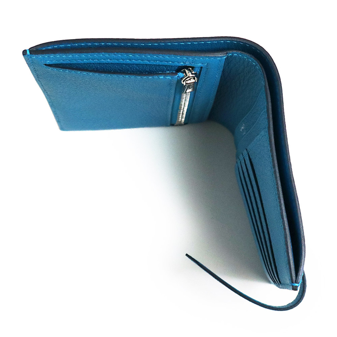 HERMES - エルメス ベアン コンパクト 二つ折り財布 シェブル HERMES - エルメス ベアン コンパクト 二つ折り財布 シェブル