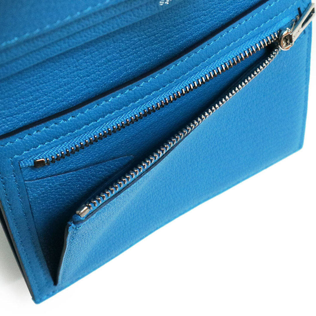 HERMES - エルメス ベアン コンパクト 二つ折り財布 シェブル HERMES - エルメス ベアン コンパクト 二つ折り財布 シェブル