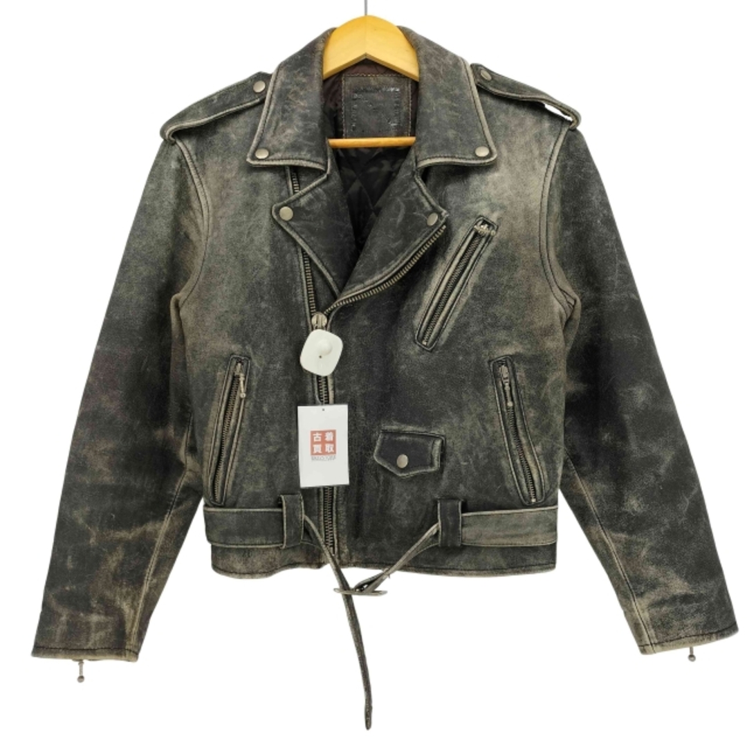 USED古着(ユーズドフルギ) 牛革 カウハイド ダブルライダース USED古着(ユーズドフルギ) 牛革 カウハイド ダブルライダース