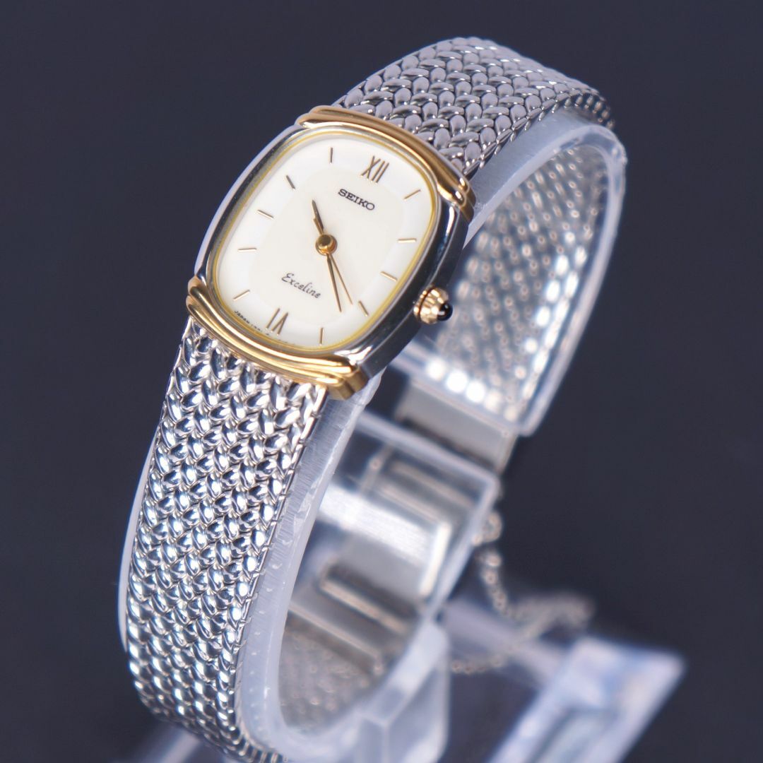 SEIKO - 【稼働美品】 EXCELINE アンティーク ブレスウォッチ SEIKO - 【稼働美品】 EXCELINE アンティーク ブレスウォッチ