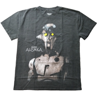 スターウォーズ　アソーカ　ヴィンテージ加工Tシャツ　S 実寸はXLくらい *(Tシャツ/カットソー(半袖/袖なし))